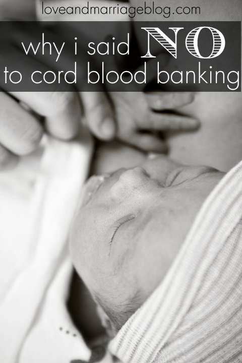 Why I didn't bank my kids cord blood
