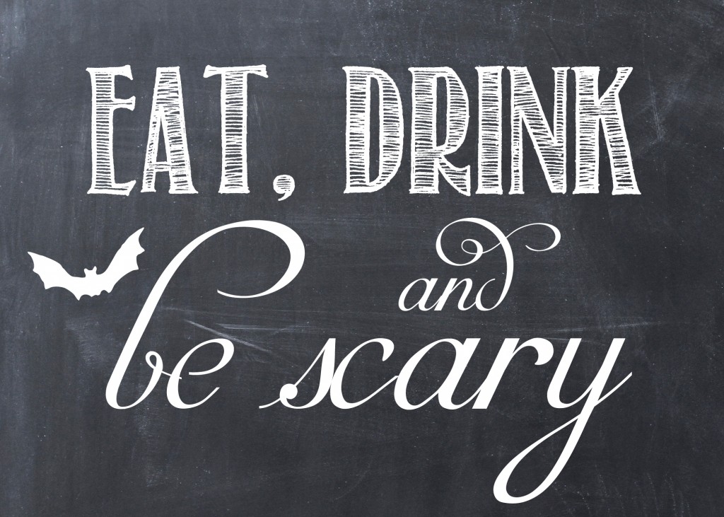 FREE Halloween Printable: Eat, Drink and Be Scary