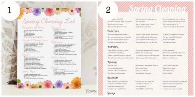 Spring Cleaning printables