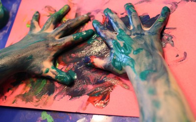 If you give a boy finger paint...