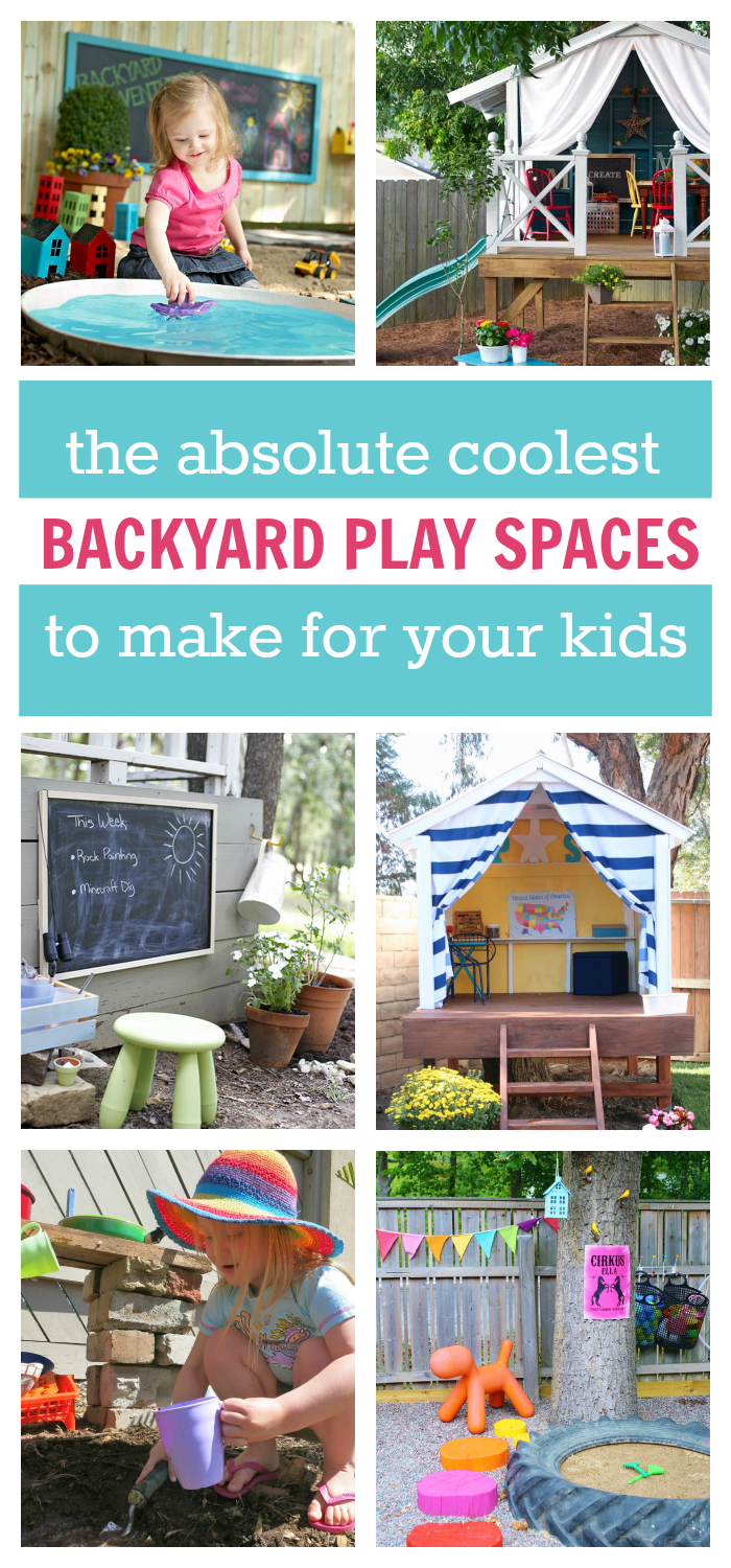 Awesome Backyard Play Spaces for Kids. | Yard Ideas | Backyard Landscaping | Kid Spaces | Kid Yard Ideas | Play Houses