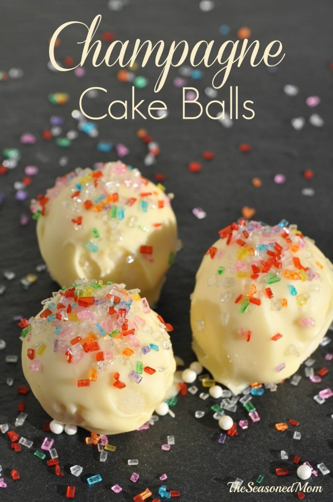 Champagne Cake Balls for New Years Eve