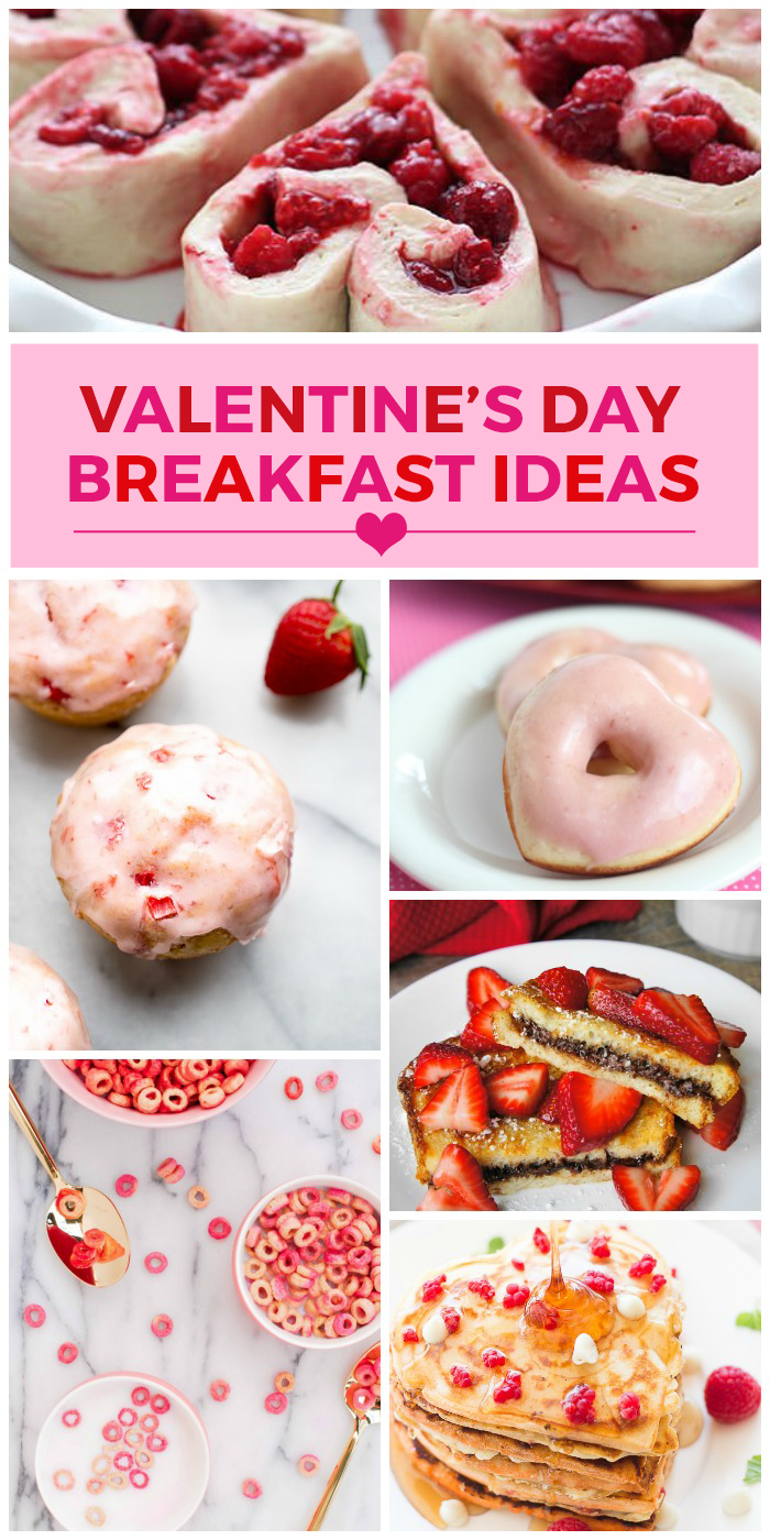 20 Valentine's Day Breakfast Ideas | So many great recipes to make for breakfast on Valentine's Day.