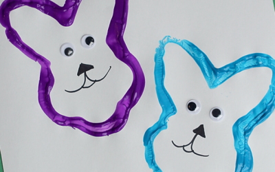 Easter Bunny Stamp Craft