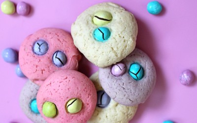 Easy Easter M&M Sugar Cookies