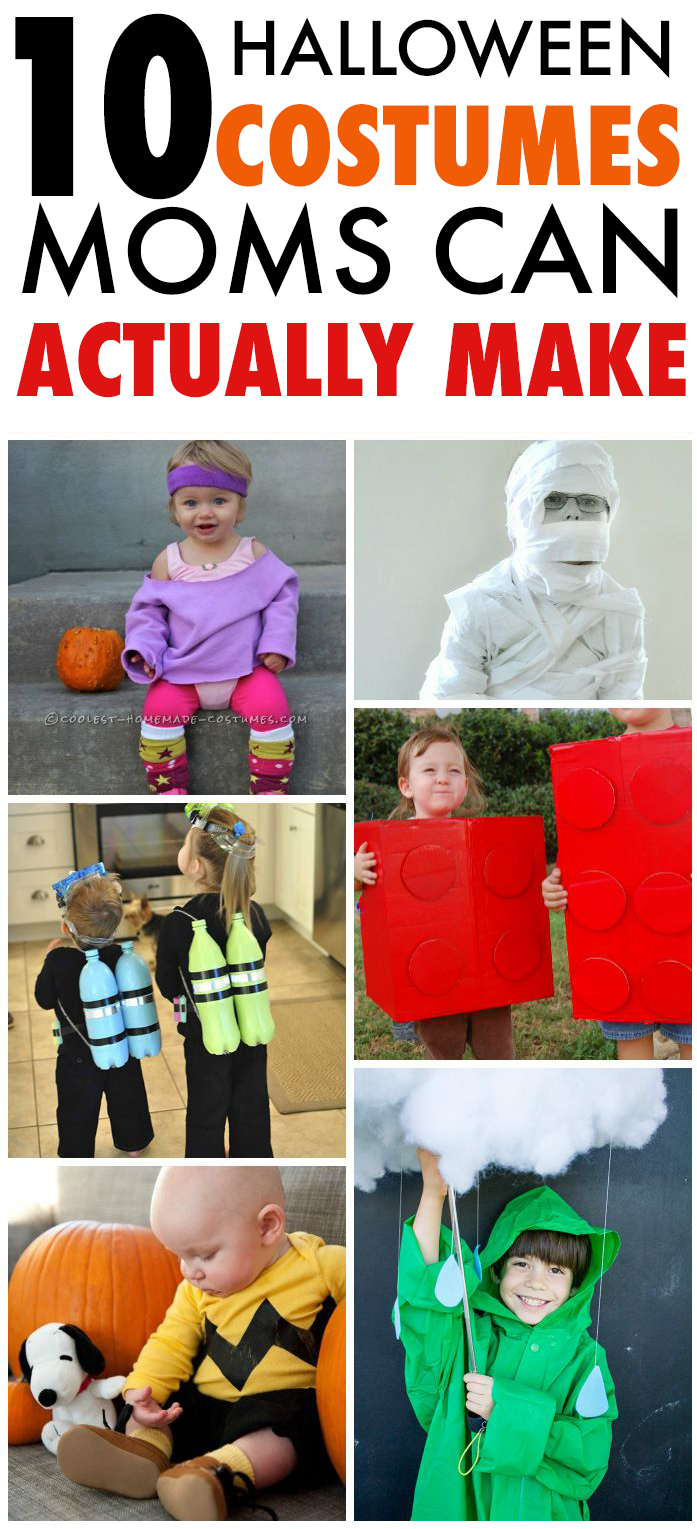 10 Easy DIY Halloween Costumes for Non-Crafty Moms