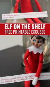 Printable Elf On The Shelf Excuses - Love and Marriage