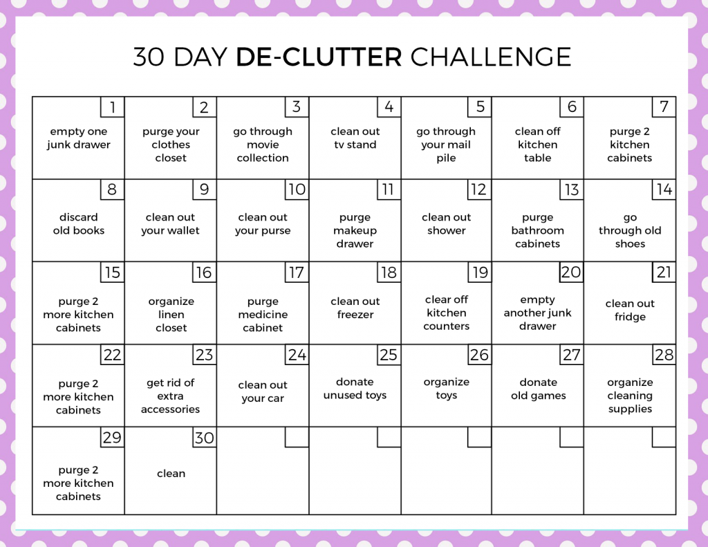 30 Day DeClutter Challenge Love and Marriage