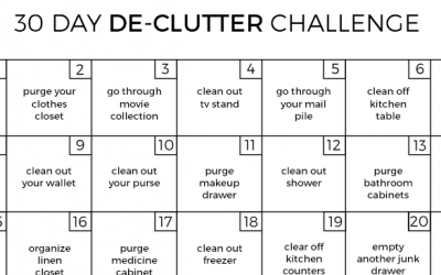 30 Day De-Clutter Challenge
