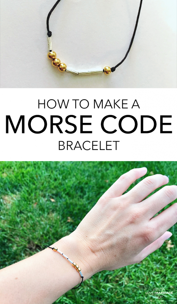 DIY Morse Code Necklace with Delica Seed Beads 