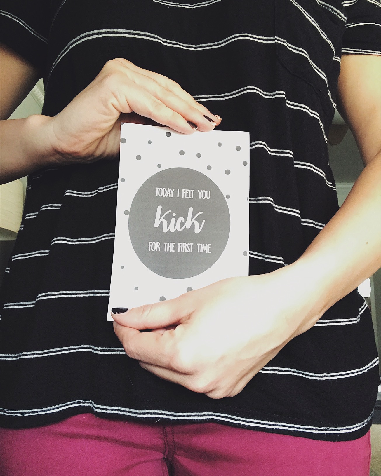 Printable Pregnancy Milestone Cards