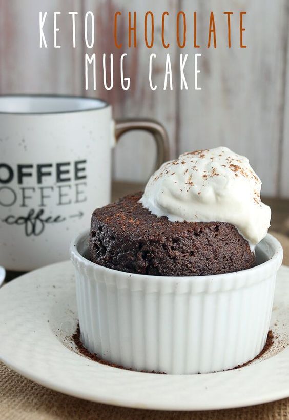 Keto Chocolate Mug Cake Dessert