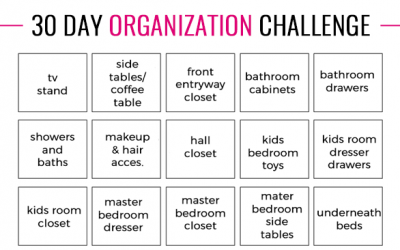 30 Day Organization Challenge