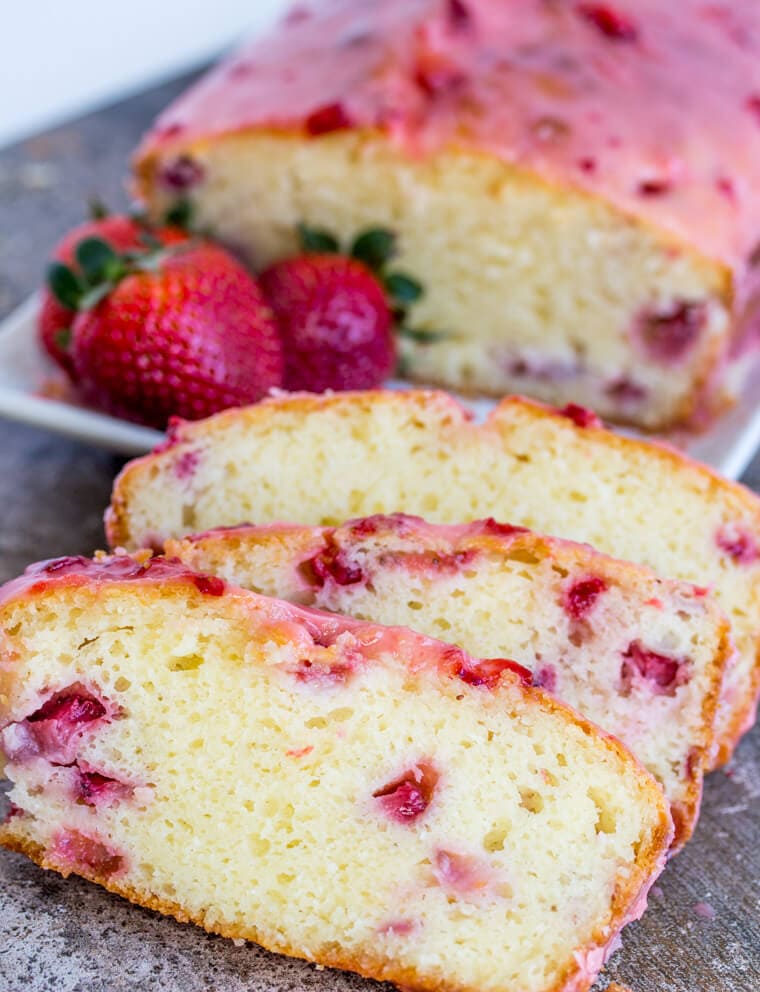 Strawberry Pound Cake | The BEST Strawberry Desserts Recipes