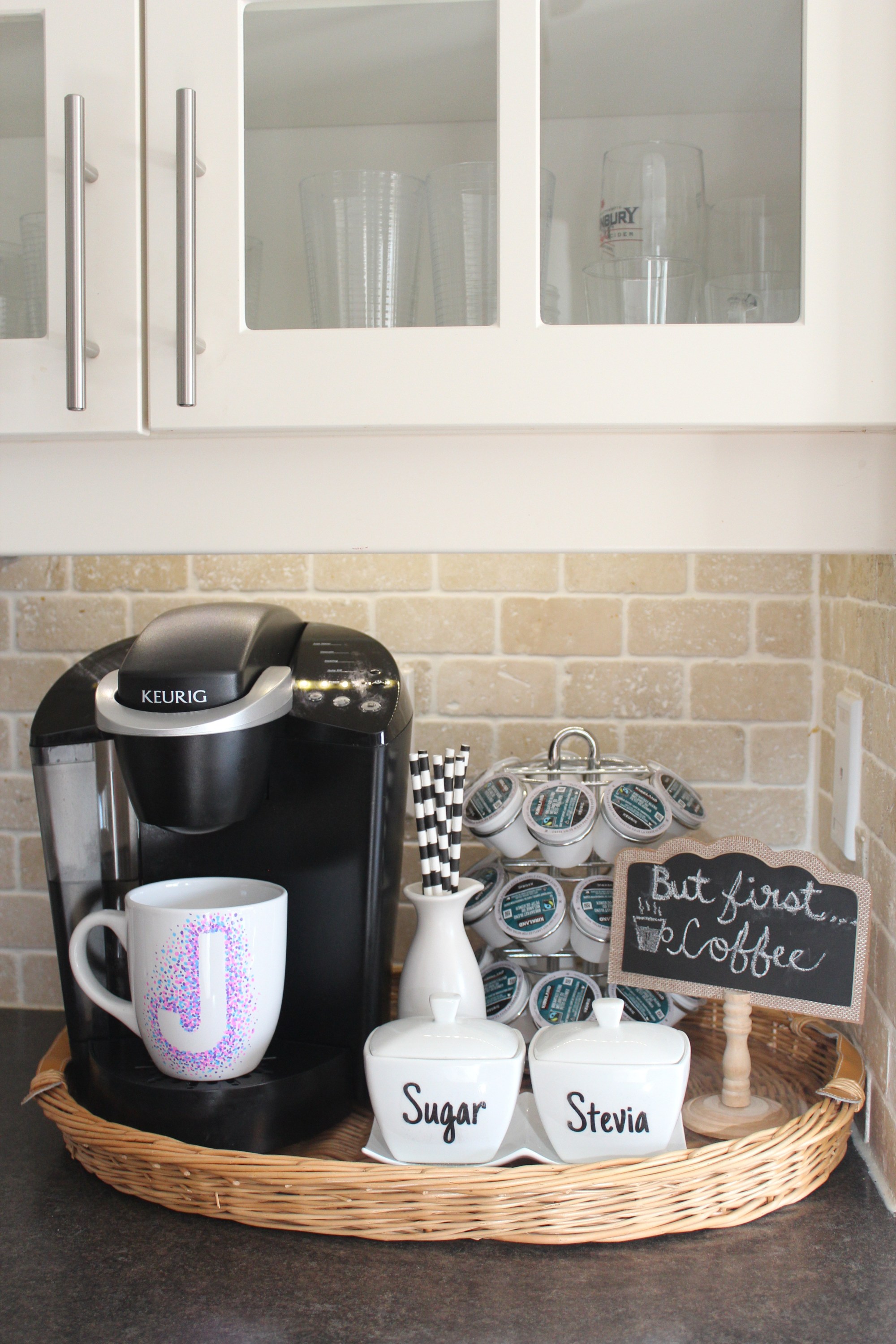 Kitchen Coffee Station - Liz Marie Blog
