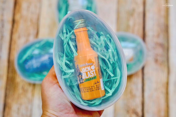 These Adult Easter Eggs filled with tiny bottles of liquor are super fun. If you're having an adult Easter egg hunt, this is for you!