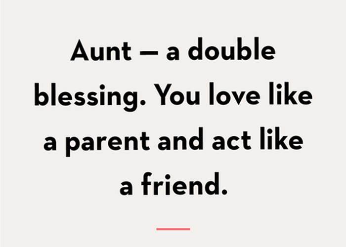 Sweet Aunt Quote