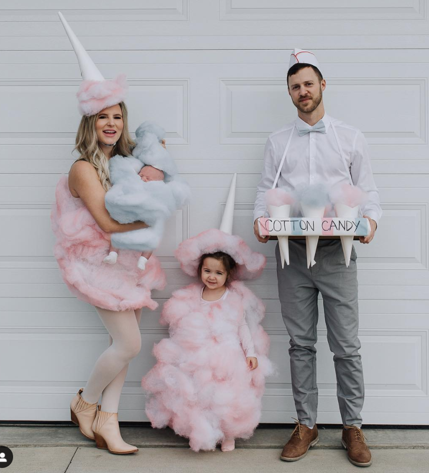 Cotton Candy Family Halloween Costume Idea
