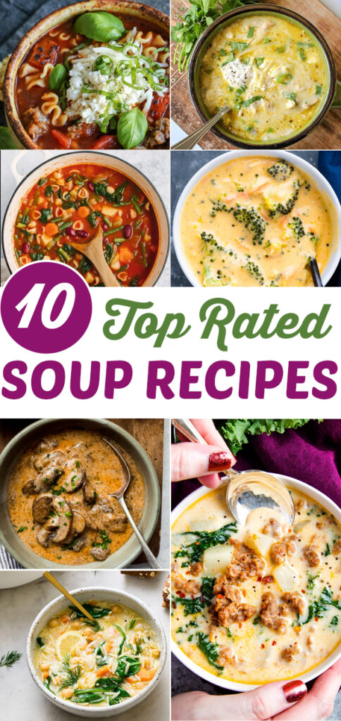 The BEST Soup Recipes - all the top soup recipes on Pinterest. #food #recipe #soup #lasagnasoup 
