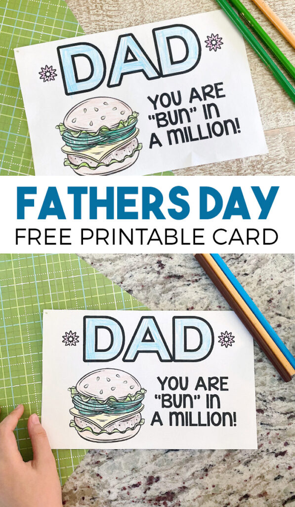 Free Printable Hamburger Father’s Day Card that pairs perfectly with a family meal at Culver’s. “Dad, You are BUN in a million!”
“This post is sponsored by Culvers”
#Culvers #FathersDay #ad
