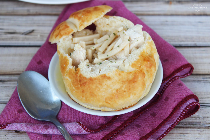 This Homemade Bread Bowls recipe is a simple way to make fresh baked bread perfect for soup and chili. 