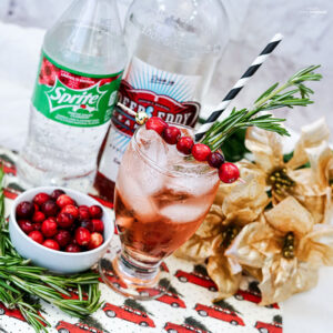 Christmas Cranberry Cocktail - super easy and totally delicious Christmas cocktail.