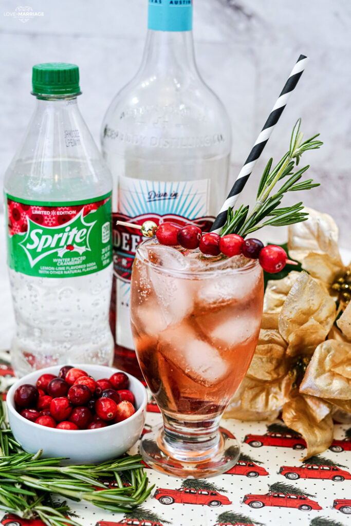 Christmas Cranberry Cocktail - super easy and totally delicious Christmas cocktail. 