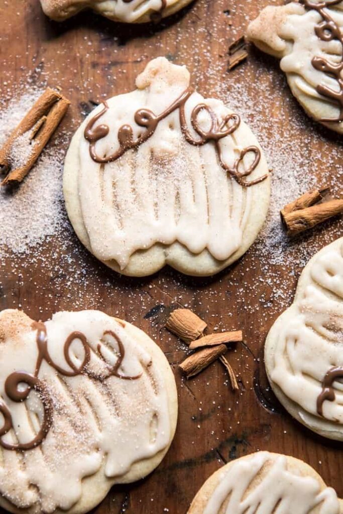 Thanksgiving Cookies - Cinnamon Spiced Sugar Cookies