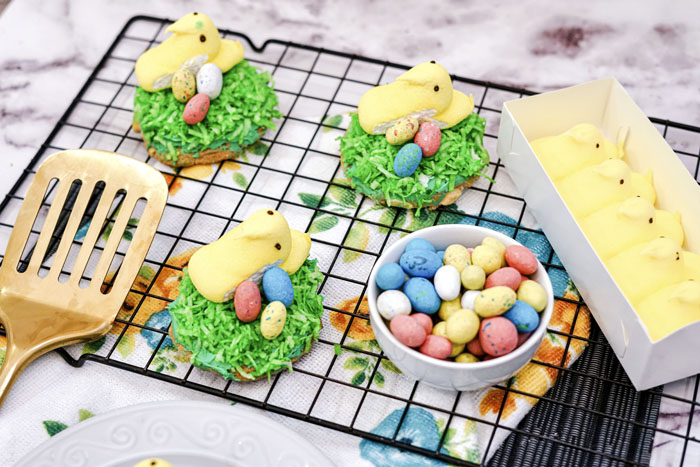 Spring Chick and Eggs Cookies