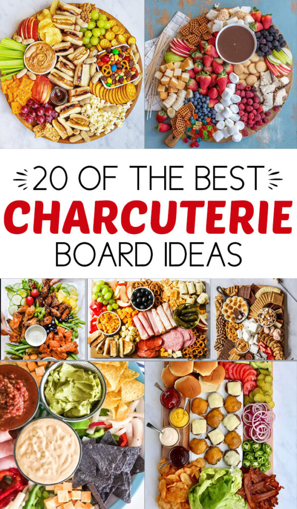 The Best Charcuterie Board Ideas for every meal and every occasion including breakfast, dessert and holidays. Try them all and create your own!