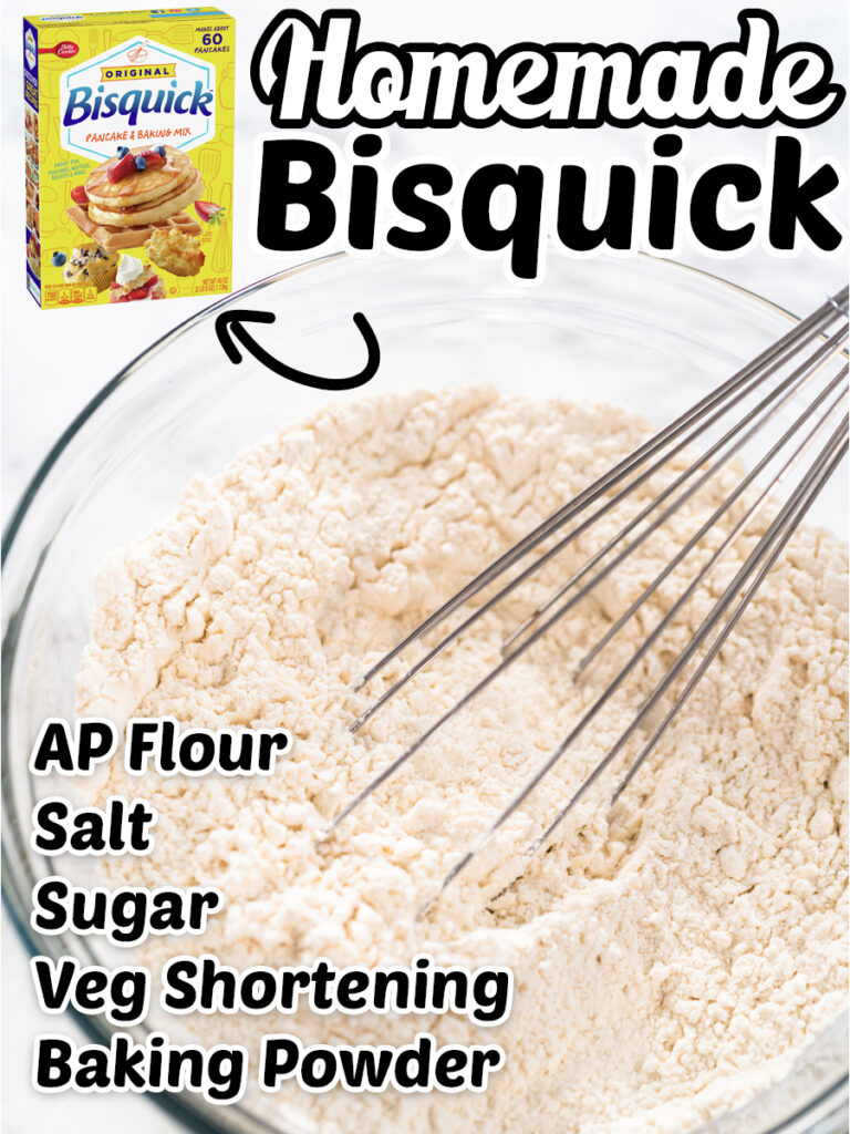 How to make your own Homemade Bisquick at home. Super easy. Use it for pancakes, breads, biscuits and more.