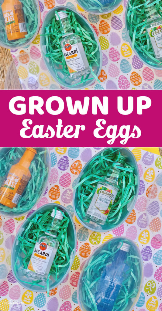 Boozy Easter Eggs for the grown ups! These are super fun for the adults on Easter.
