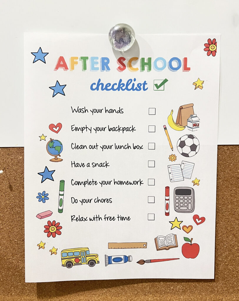 After School Checklist