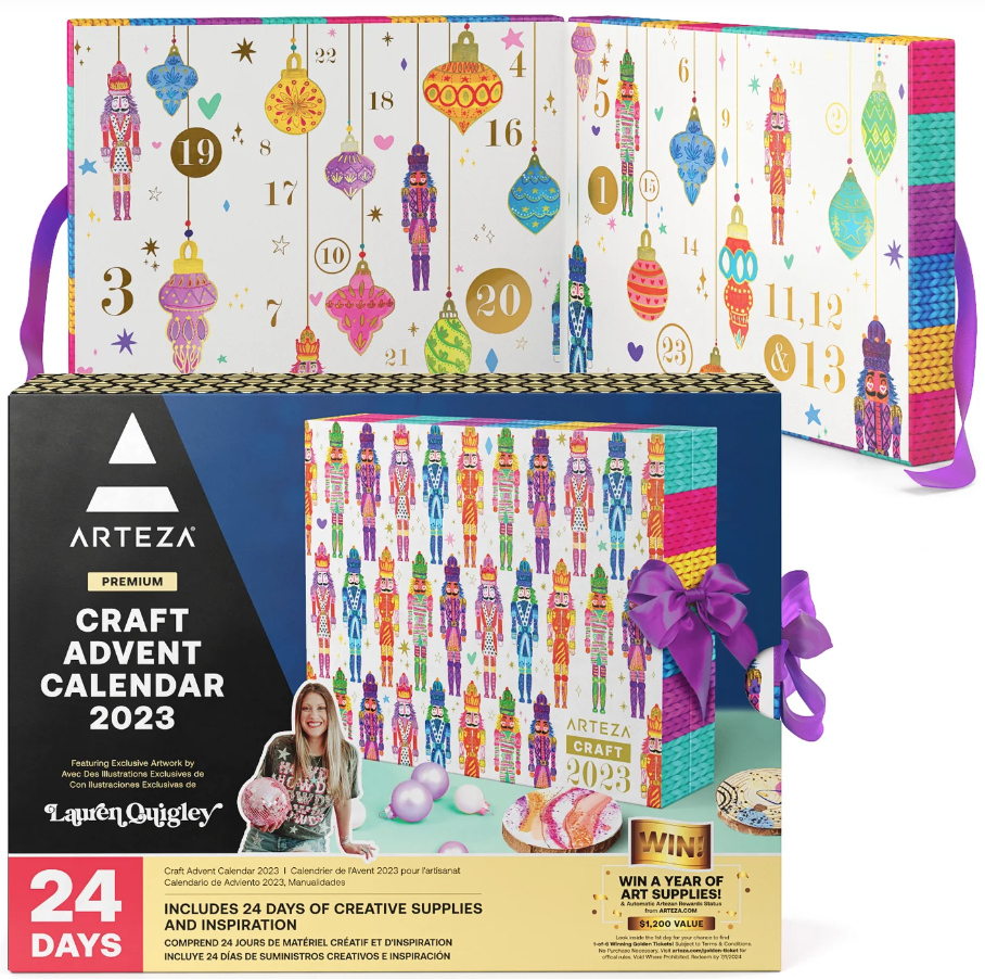 Craft Advent Calendar from Arteza | 13+ Advent Calendars for Tweens and Teens at Christmas