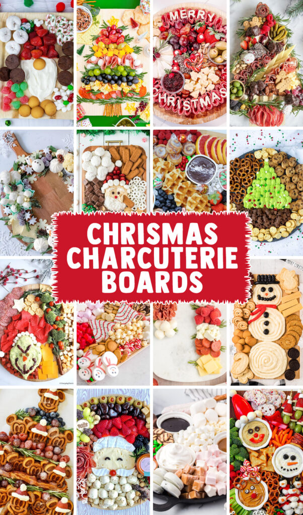 17+ of the BEST Christmas Charcuterie Boards - lots of snack boards, dessert boards and traditional Charcuterie. Great for a holiday party!