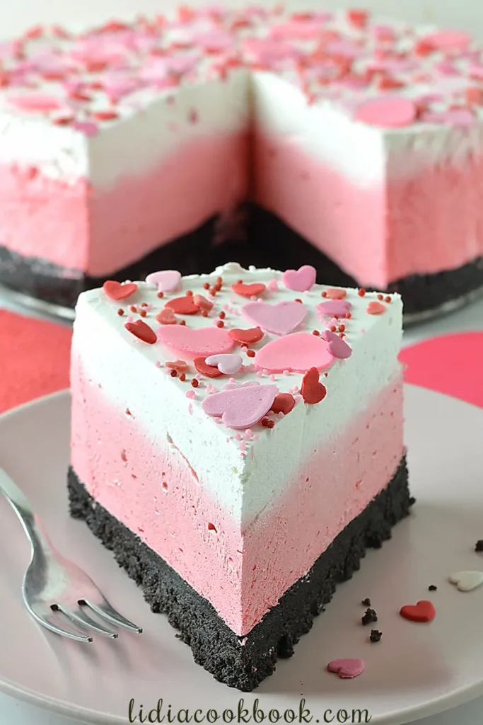 Valentine's Day No-Bake Cheesecake recipe - Valentine's Day Desserts
