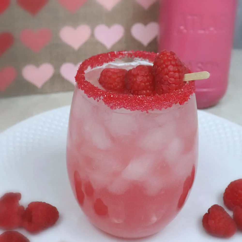 Raspberry Kiss Cocktail - Valentines Day Drinks