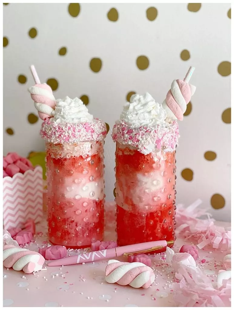 Cupids Potion Float - Valentines Day Drinks for kids