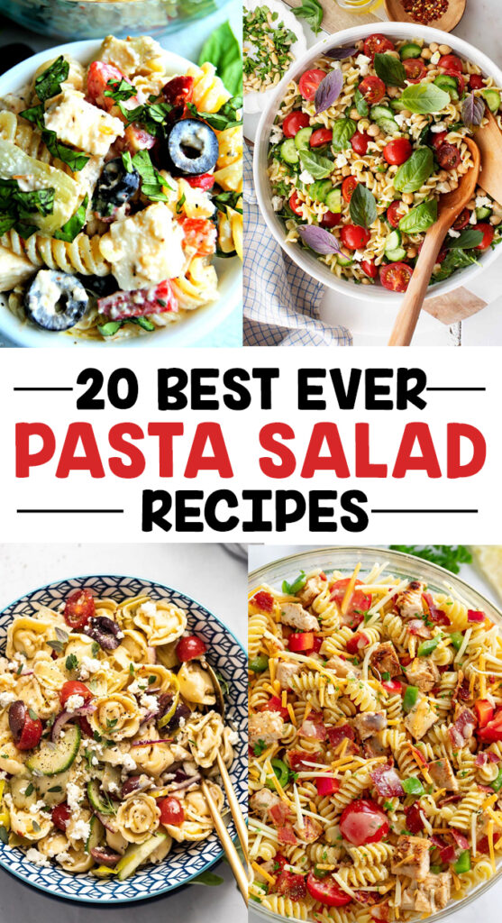 20 of the best Pasta Salad Recipes - great for spring and summer BBQs.